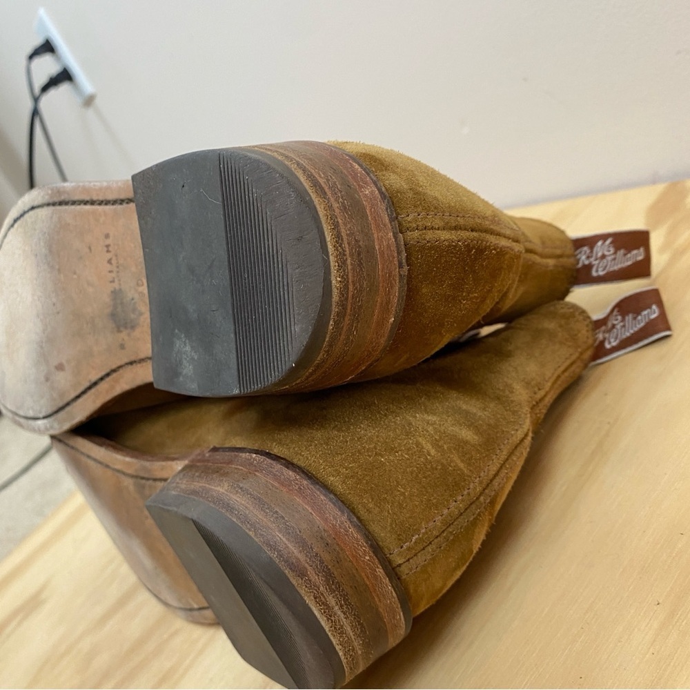 R.M. Williams Women's Brown/Tan Suede Chelsea Boots - Picture 4 of 9